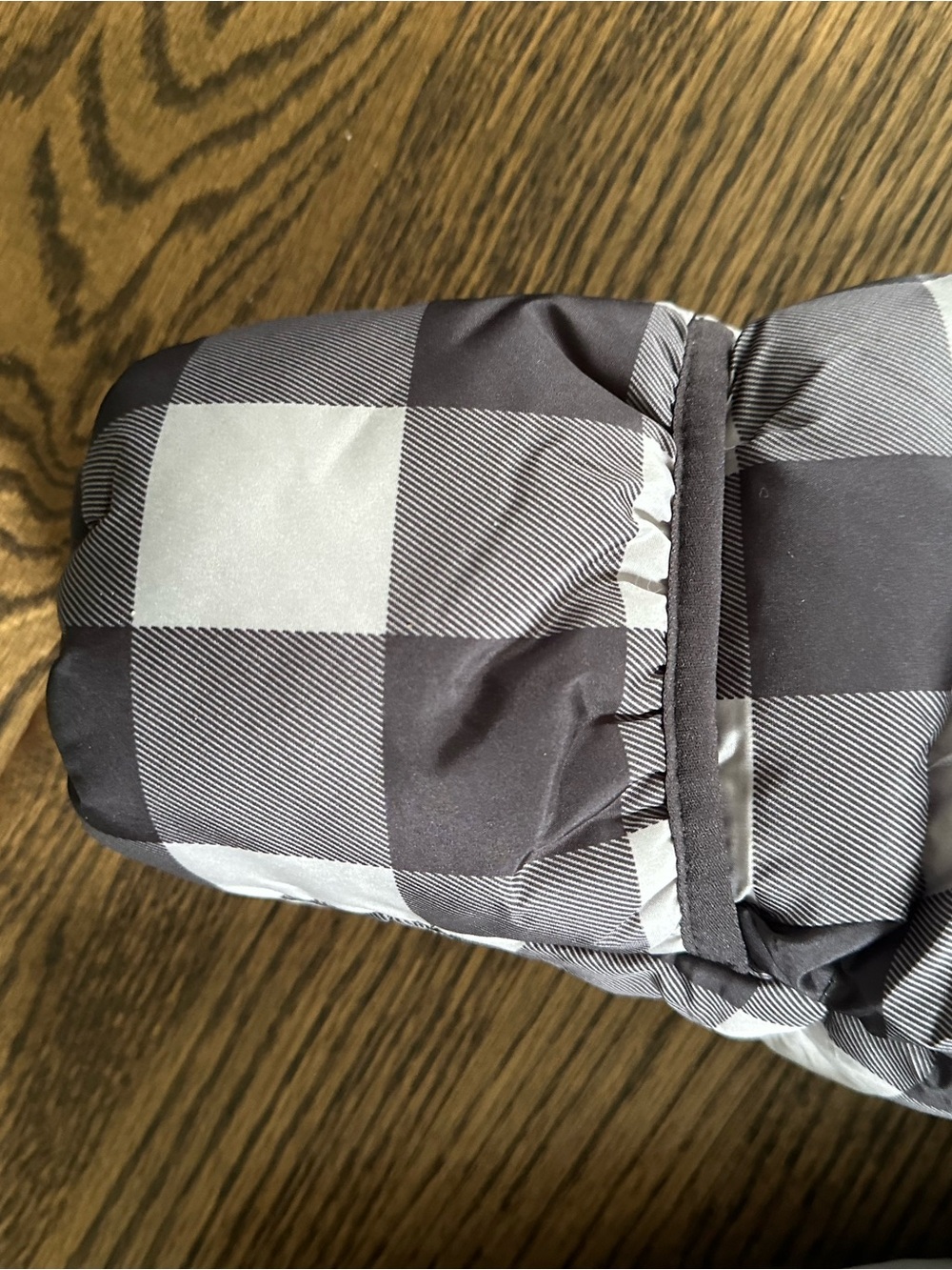 NWT Volcom Baby Boys' Black Gray Plaid Infant Hooded Puffer Snowsuit | Sz 12M - Picture 5 of 8